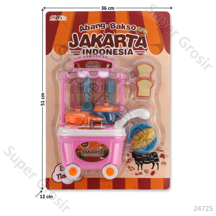 Jual Gerobak Makanan + Food Set + Cooking Set Bakso Abang Bakso Jakarta ...