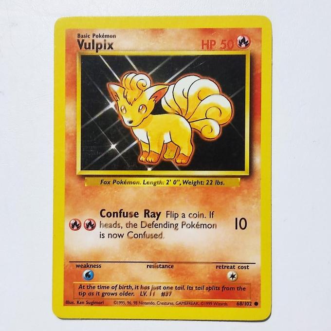 Jual Vulpix 68/102 - Base Set Pokemon Card English TCG | Shopee Indonesia