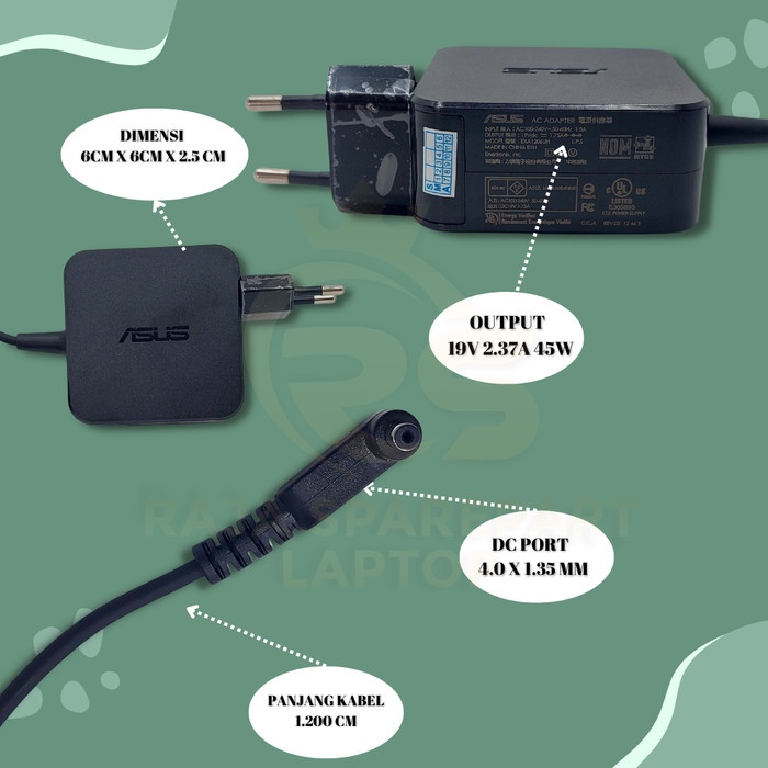 Jual Gon Adaptor Charger Laptop Asus Sonic Master A409m 19v 175a 33w Original Shopee Indonesia 1657