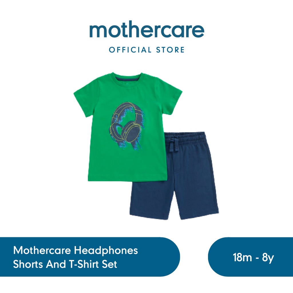 Mothercare Henley T-Shirt and Shorts Outfit