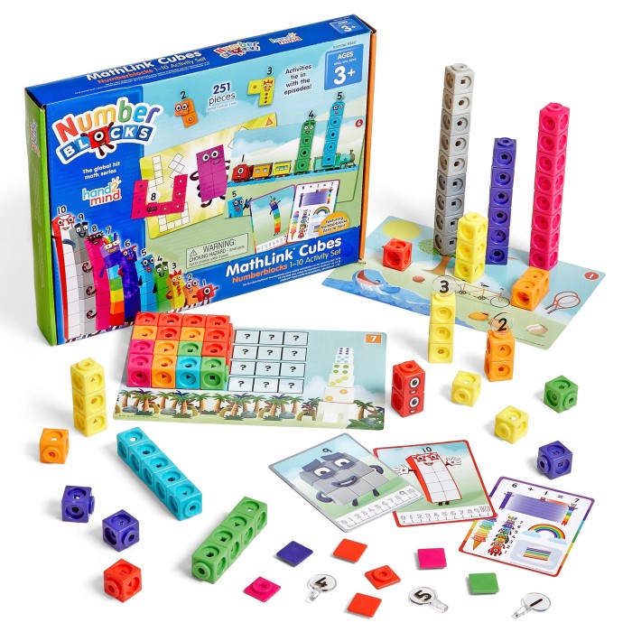 Jual Hand2Mind Numberblocks MathLink Cubes 110 Activity Set | Shopee ...