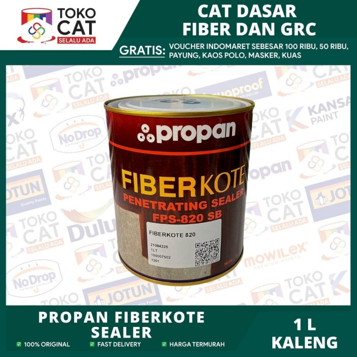 Jual Cat Dasar Grc Lisplank 1l Cat Fiberkote Cat Propan Conwood 1 Liter Kaleng Cat 3540