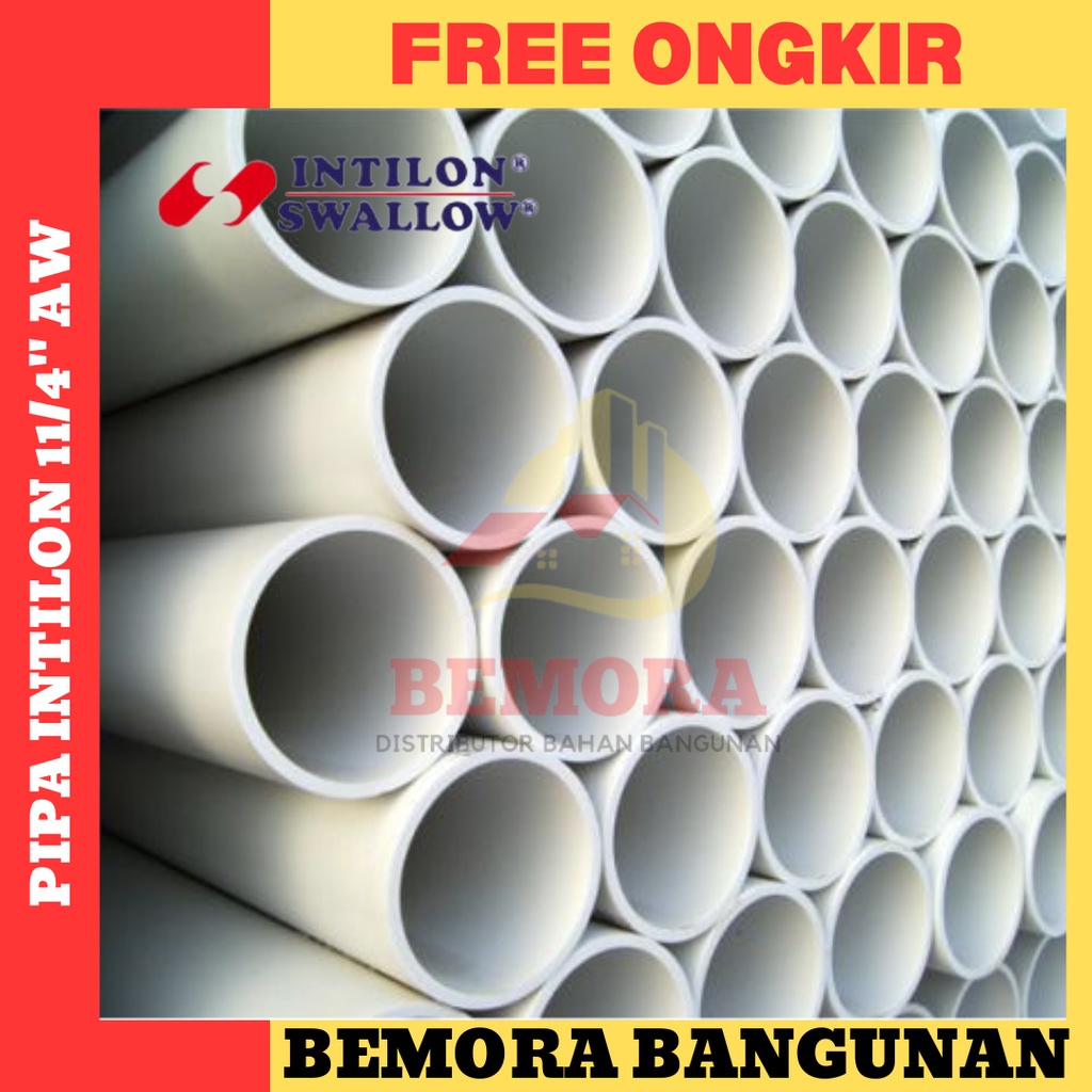 Jual Pipa PVC Merek Intilon Warna Putih 11/4 inch AW (Harga Grosir ...