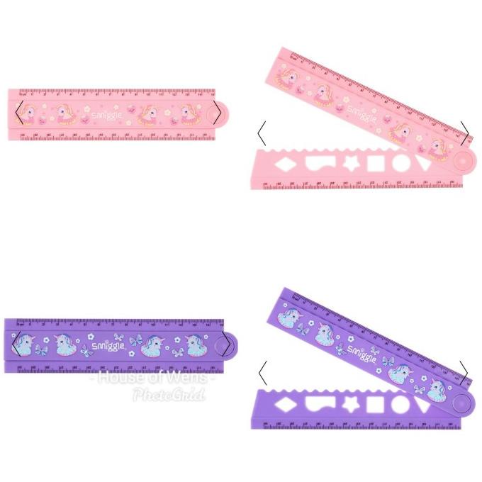 Jual Smiggle Unicorn Universe Foldup Ruler Original - Penggaris Smiggle ...
