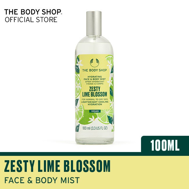 Jual The Body Shop Zesty Lime Blossom Hydrating Face & Body Mist 100Ml