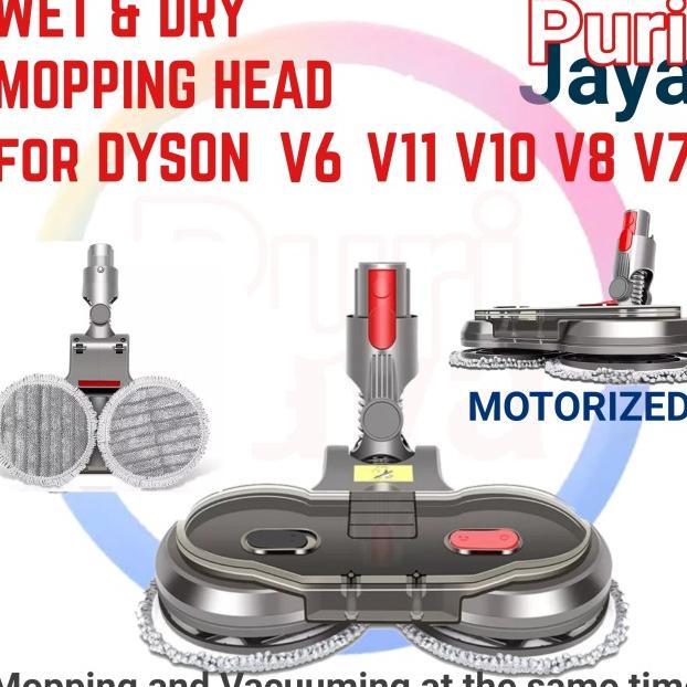 Jual Electric Mop Head Dyson V7 V8 V10 V11 Wet Dry Mopping Brush Alat