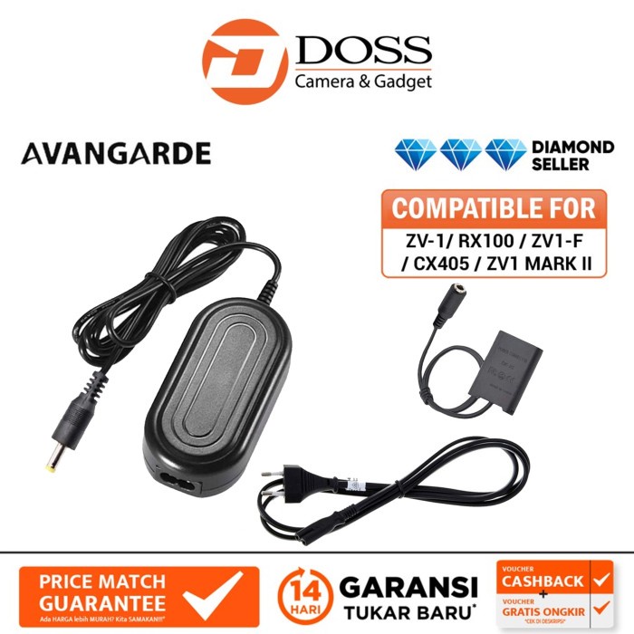 Jual Disc!! Avangarde Power Adapter NPBX1 for Sony Camera ZV1 ZV1
