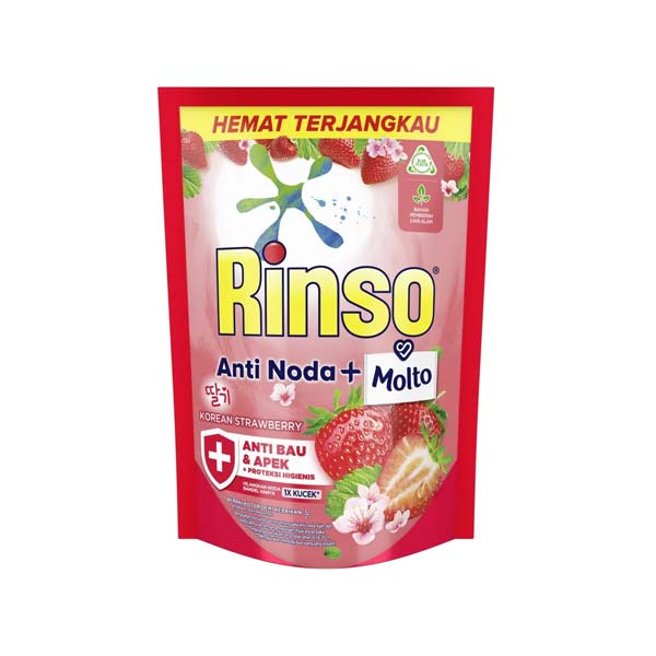 Jual RINSO MOLTO KOREAN STRAWBERRY LIQUID 510 ML | Shopee Indonesia