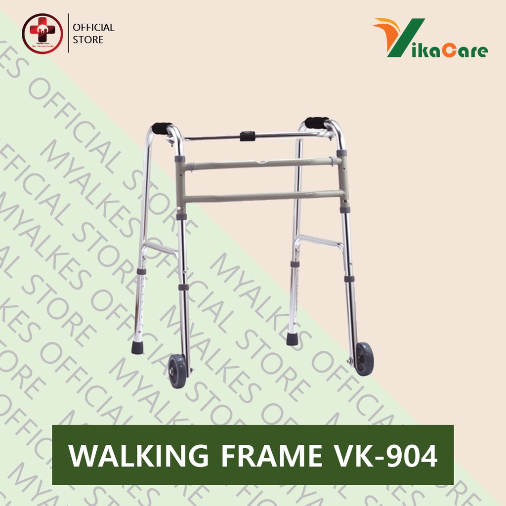 Jual Alat Bantu Jalan/Walking Frame Dengan Roda Vikacare VK-904 ...