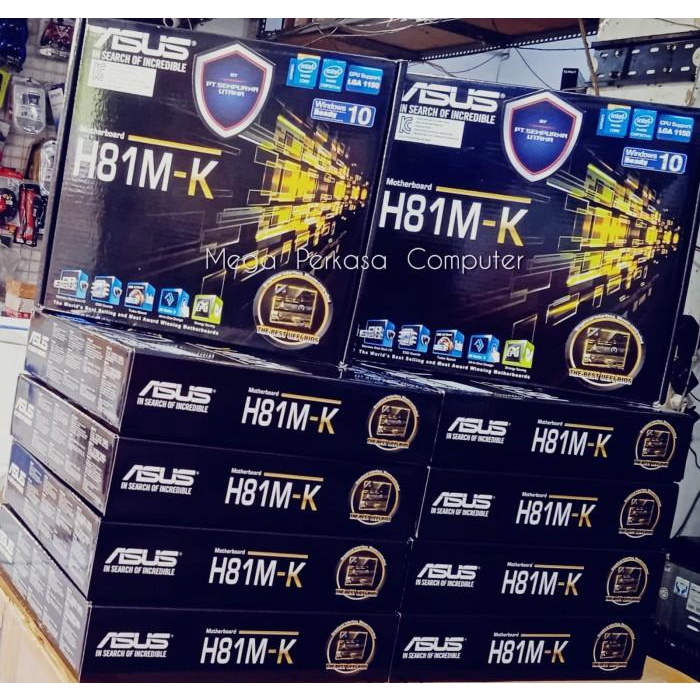 Jual MOTHERBOARD ASUS H81MK ( INTEL SOCKET 1150 FOR NEW 4TH GENERATION