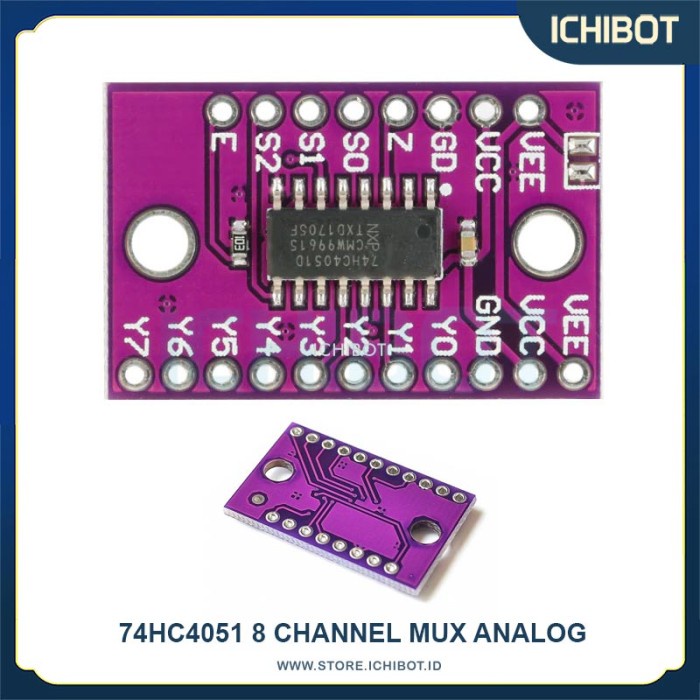 Jual 74HC4051 8 Channel Mux Analog Multiplexer Module 74 4051 Ch ...