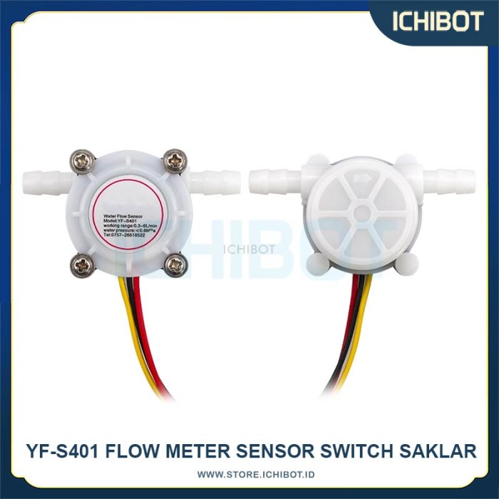 Jual YF-S401 Flow Meter Sensor Switch Saklar 0.3-6L per Min YF S401 Air ...