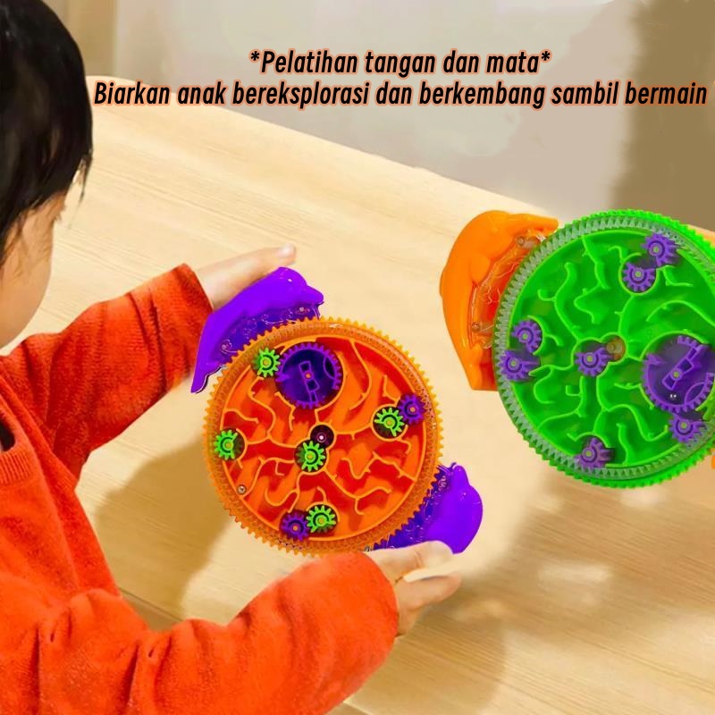 Jual Mainan Puzzle Maze Ball Gear / Labirin Roda Gigi Bola Keseimbangan ...