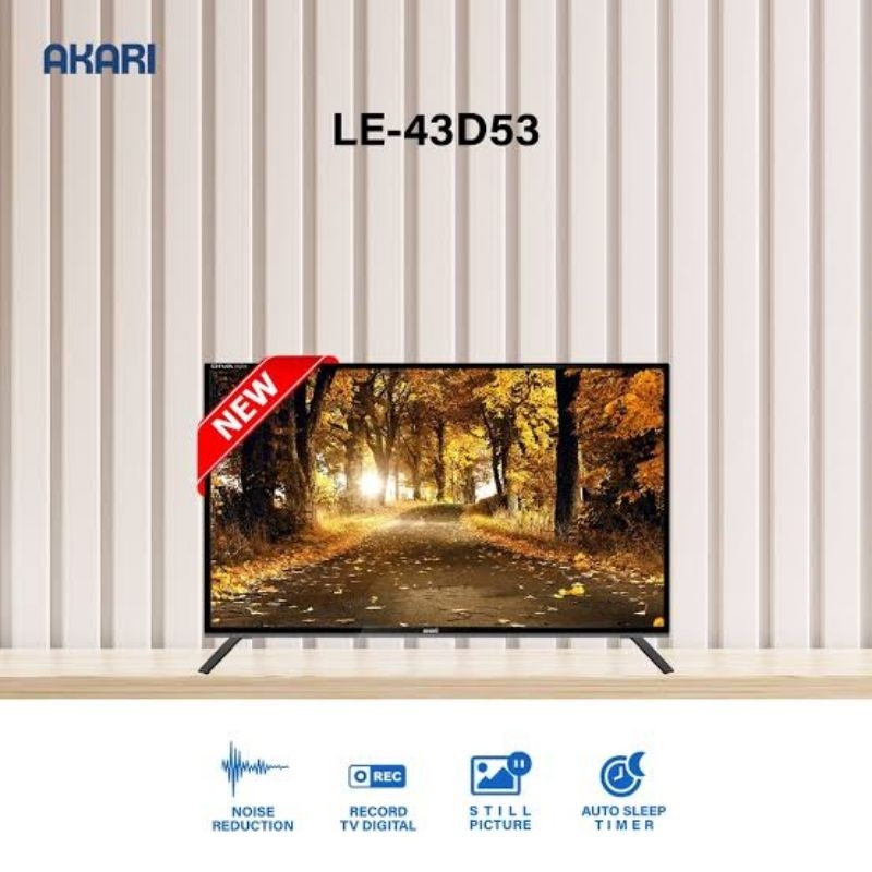 Jual Akari TV 43 Inch digital LED TV Full HD LE43D53 Shopee Indonesia