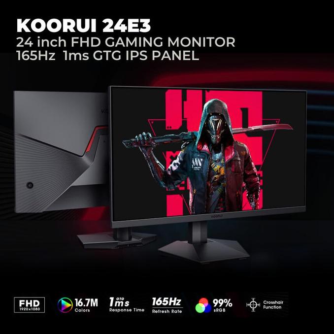 Jual Koorui 24E3 24 Inch Fhd Gaming Monitor 165Hz 1Ms Ips Panel Terbaik ...