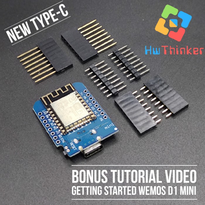 Jual WeMos D1 mini Type-C WIFI IOT ESP8266 Board Modul for Arduino IDE ...