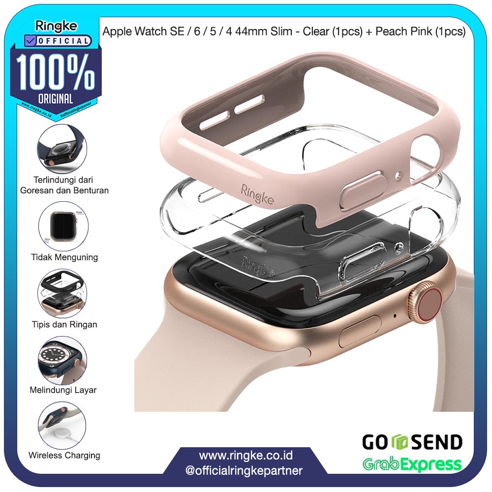 Jual Ringke Apple Watch SE 44mm Anti Crack Military