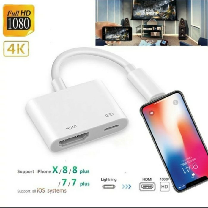 Jual Kabel Lightning to HDMI Digital AV Adapter | Shopee Indonesia