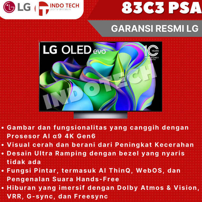 Promo LG OLED55C3 4K OLED evo AI ThinQ Smart TV 55 Inch OLED55C3PSA Diskon  23% di Seller Dazzle Store - Jagakarsa, Kota Jakarta Selatan
