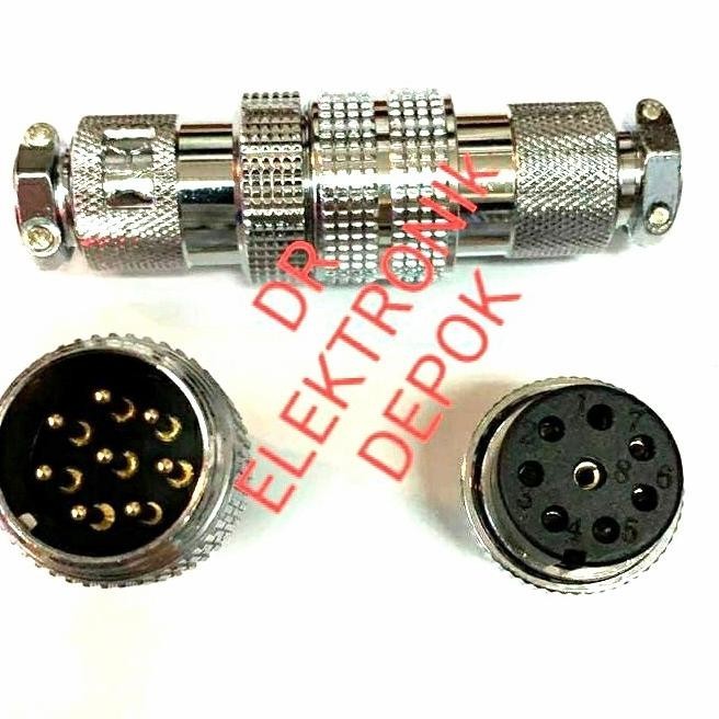 Jual Update CB Aviation Plug 25mm GX25 kabel Connector Besi wire wayer ...