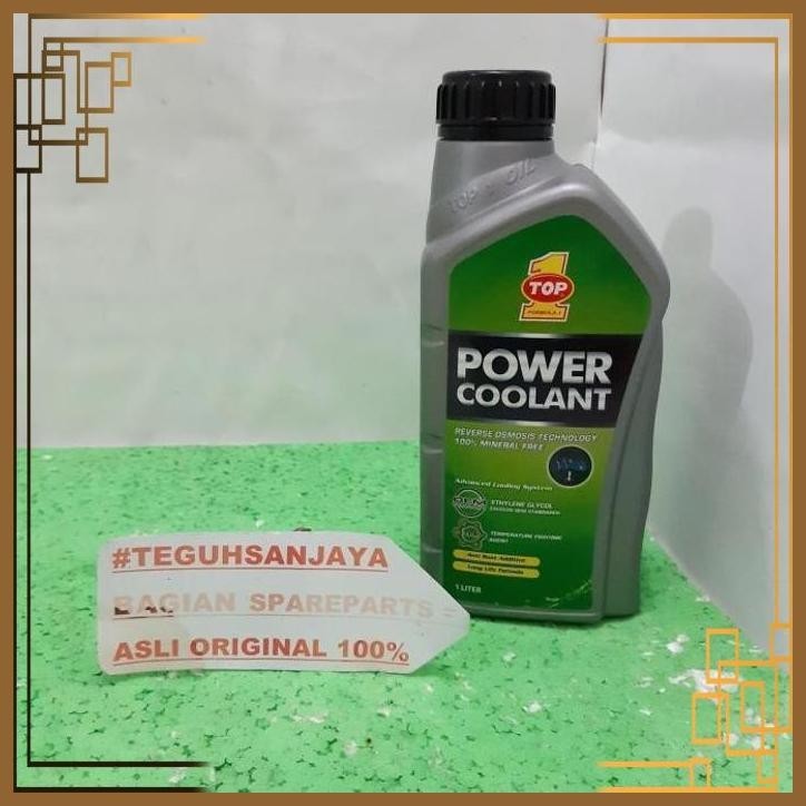Jual [TSM] Air Radiator Top 1 One Power Coolant Hijau 1 Liter (Untuk