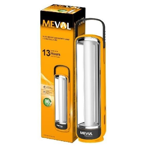Jual Meval 16 Led Bright Emergency + 0.5W Senter Led - Putih Limited ...