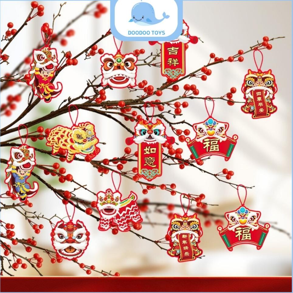 Jual Hiasan Pohon Imlek - Gantungan Pohon Imlek Sin Cia / Tahun Naga