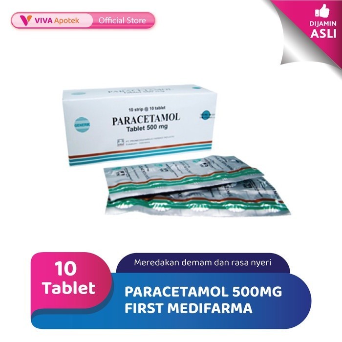 Jual Paracetamol 500 Mg Tablet First Medifarma (10 Tablet) | Shopee ...