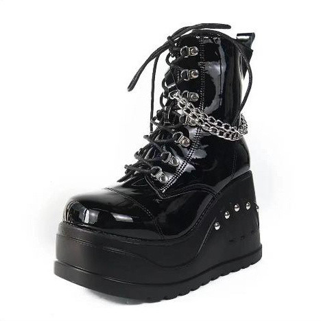 Jual New Boots for Women Fashion Hot Sale Punk Goth Platform Heels