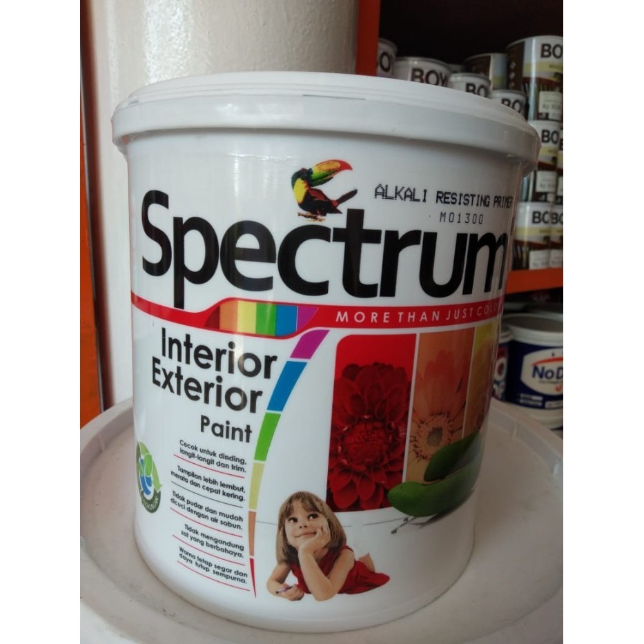 Jual Bebas Ongkir Spectrum Interior Exterior Paint Putih Ltr Cat Tembok Luar Dalam Shopee