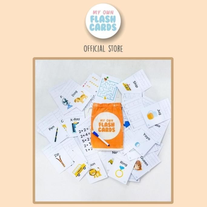 Jual My Own Flashcards Write and Wipe Complete Study Set - Mainan ...
