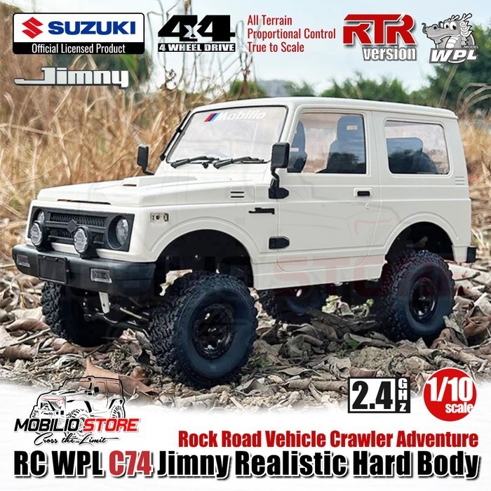 Jual WPL C74 Jimny Realistic Hard Body RC 1/10 Scale Crawler Adventure ...