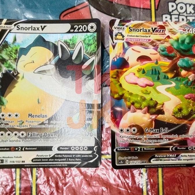 Jual Pokemon Game Kartu Koleksi Snorlax V Snorlax VMAX - Pedang ...