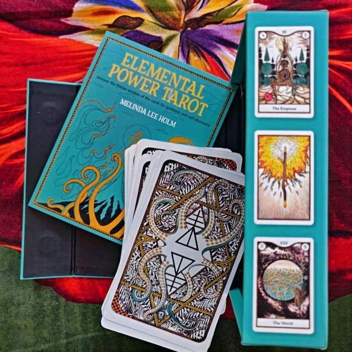 Jual Elemental Power Tarot Cards: 78-Card Deck & Guidebook ORIGINAL ...