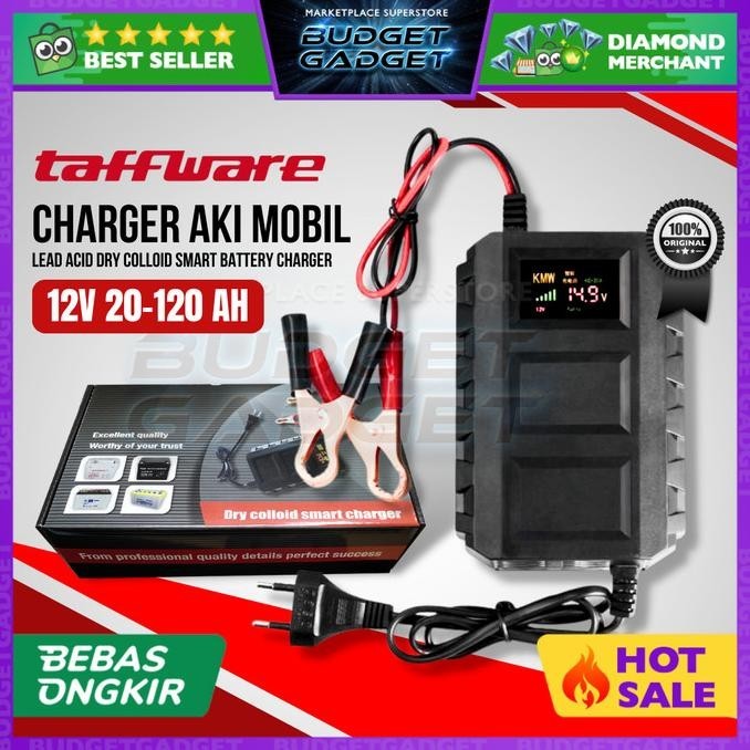 Jual Taffware Smart Charger Alat Cas Aki 12V 20A Mobil Motor Battery