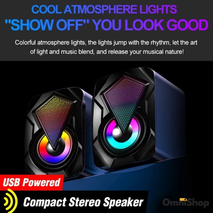 Jual Speaker A11 Usb Speker Aktif Bass Pc Desktop Mini Portable Rgb ...