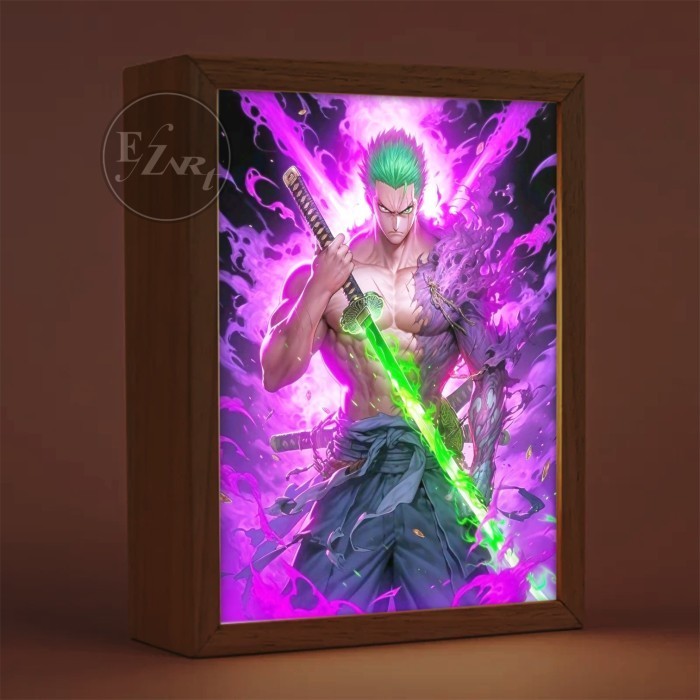 Jual Part 2 Anime One Piece Gear 5 Bingkai Lampu Light Painting Art ...