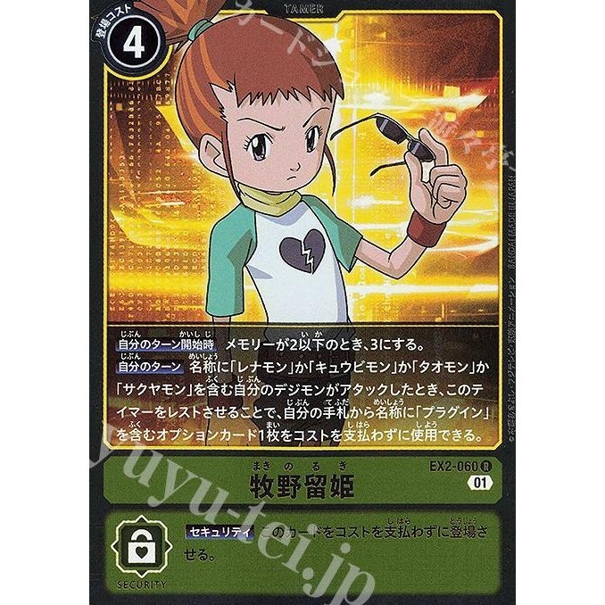 Jual Kartu Digimon Card Game EX2 Digital Hazard Ruki Makino / Rika ...