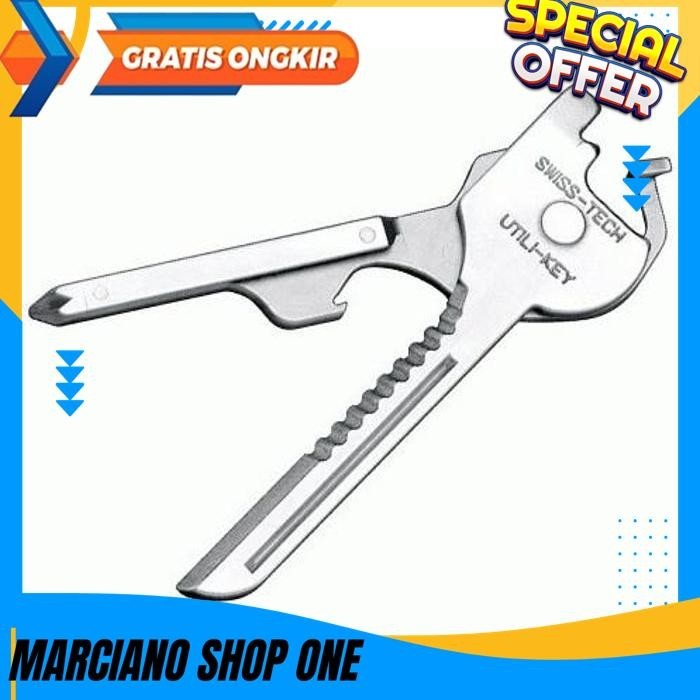Jual SWISS + TECH BODYGUARD MULTIFUNCTION TOOL 6 IN 1 - SILVER PRODUK ...