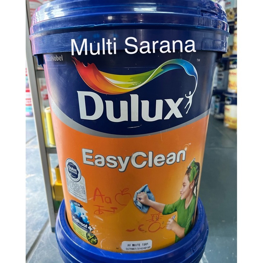 Jual Dulux Easy Clean Cat Tembok Anti Noda Putih 1501 Kemasan 20 Liter Shopee Indonesia 0921