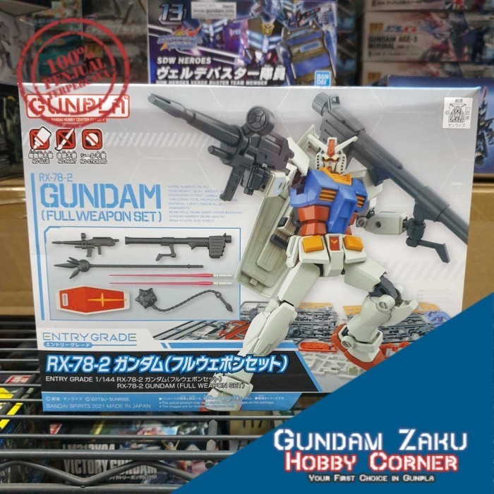 Jual MUST HAVE!! ENTRY GRADE RX-78-2 GUNDAM FULL WEAPON SET BANDAI RX ...