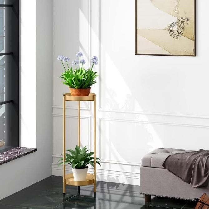 Jual Muji Rak Bunga Besi Rak Stand Tempat Taruh Pot Bunga Sederhana ...