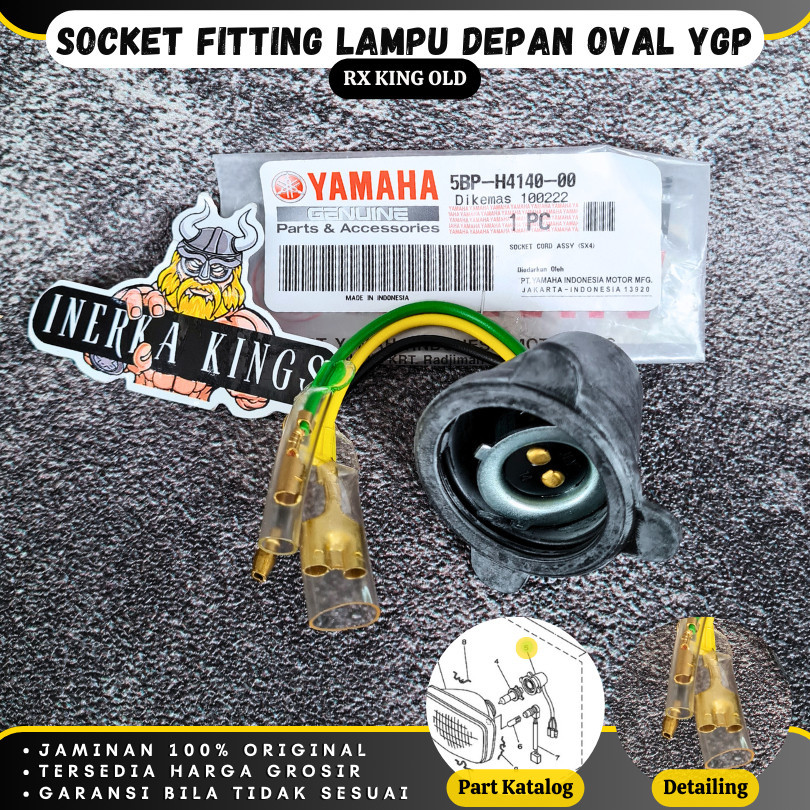 Jual Soket Fitting Lampu Depan Oval Rx King Rxk Old Original Bp H