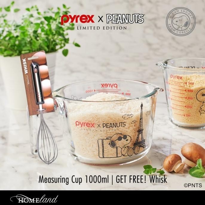 Jual COD Gelas Ukur Takaran Kaca Pyrex Snoopy Measuring Cup | Shopee ...