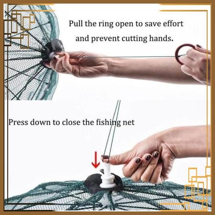 Jual [RJBL] PERANGKAP BUBU JARING JALA IKAN FISHING NET 8 LUBANG FISH ...