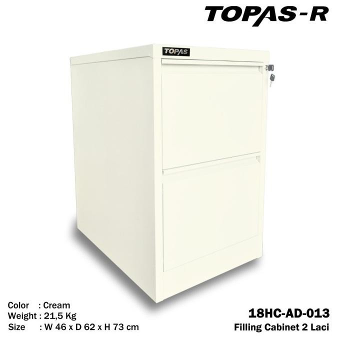 Jual Lemari Kantor Besi File Arsip 2 Laci Drawer Filling Cabinet ...
