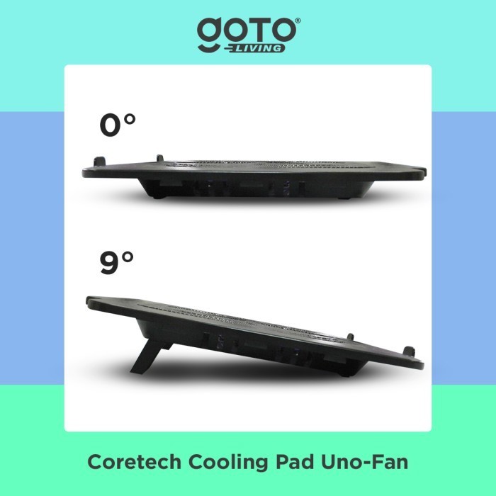 Jual Coretech Unofan Cooling Pad Kipas Fan Pendingin Laptop Portable ...