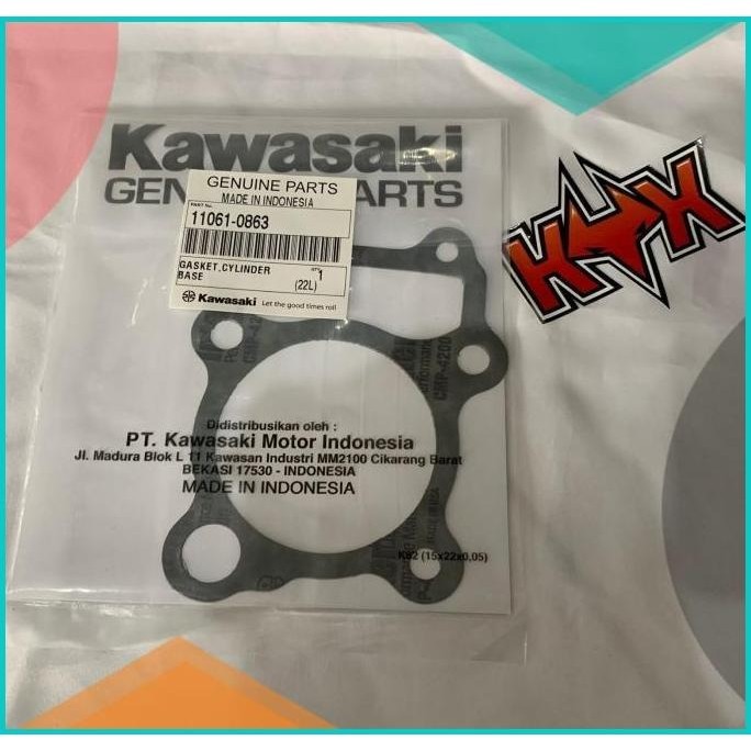 Jual Packing Gasket Paking Cylinder Base Klx Dtracker Original Kawasaki Shopee Indonesia