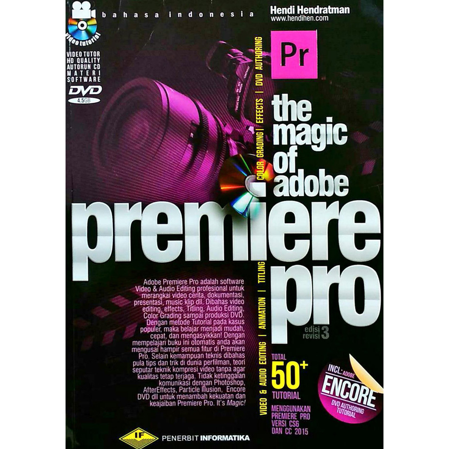 Jual The Magic Of Adobe Premiere Pro + Dvd Edisi Revisi 3 | Shopee ...