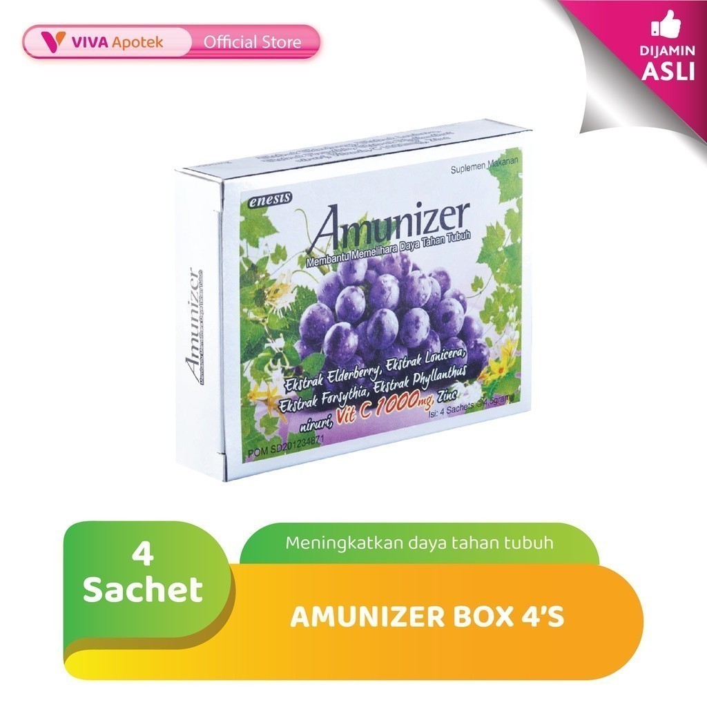 Jual Amunizer untuk Menjaga Daya Tahan Tubuh (4 Sachet) | Shopee Indonesia
